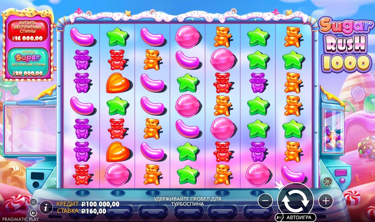 Игровое поле Sugar Rush 1000